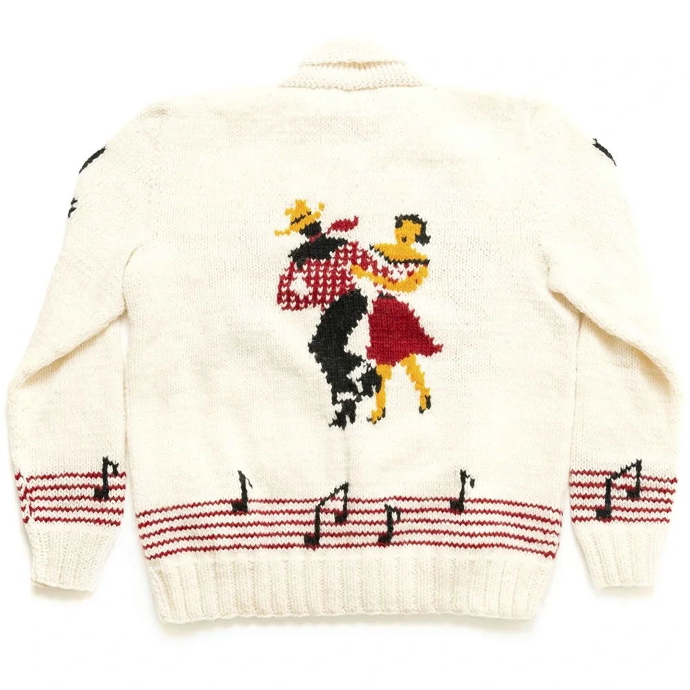 Mary Maxim How Down hand knit new wool sweater- women’s small - Picture 3 of 3